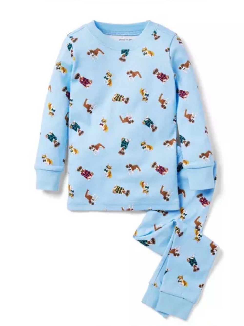 JANIE and JACK Good Night Pajamas in Blue Bell Dapper Dog - 12-18M